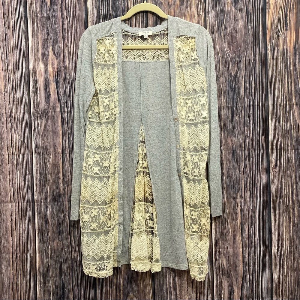Umgee | grey lace cardigan